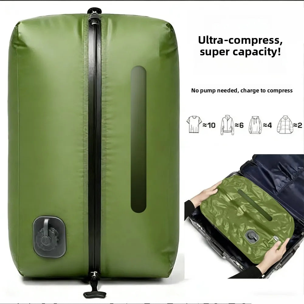 Automatic Vacuum Compressed Storage Bag Air Tight Bag Travel Luggage Compression Bag Business Trip Backpack Special Clothing Bag
