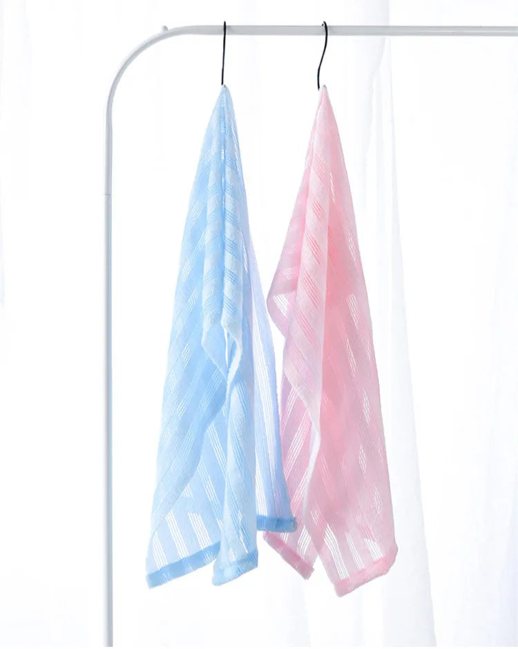 Nylon Bath Exfoliating Towel & Back Scrub Brush – Shower Sponge Body Scrubber for Bathroom Daily Use
