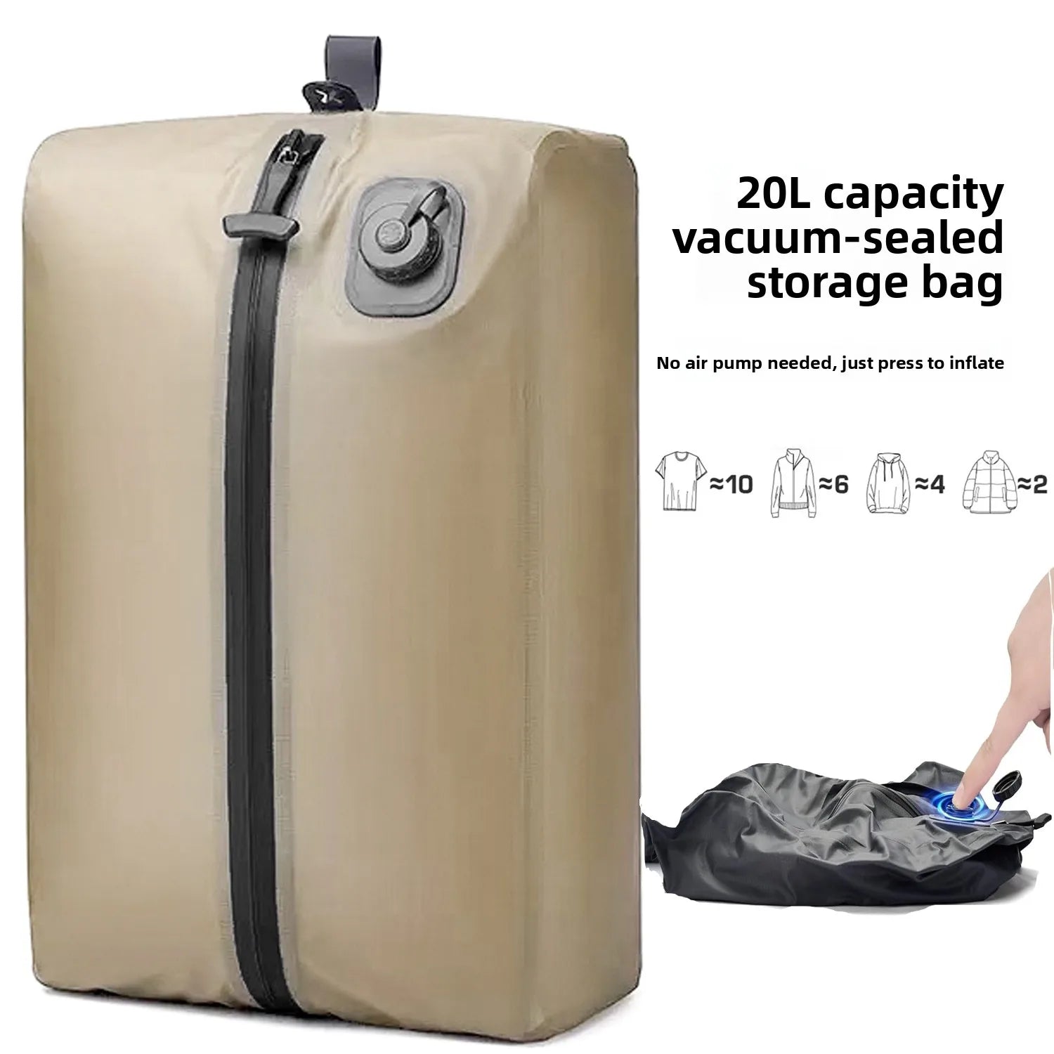 Automatic Vacuum Compressed Storage Bag Air Tight Bag Travel Luggage Compression Bag Business Trip Backpack Special Clothing Bag