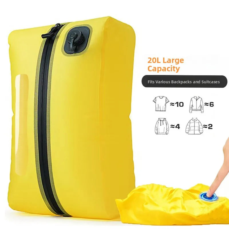 Automatic Vacuum Compressed Storage Bag Air Tight Bag Travel Luggage Compression Bag Business Trip Backpack Special Clothing Bag