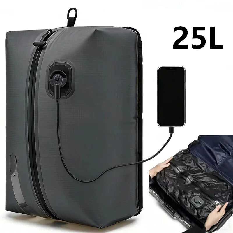 Automatic Vacuum Compressed Storage Bag Air Tight Bag Travel Luggage Compression Bag Business Trip Backpack Special Clothing Bag
