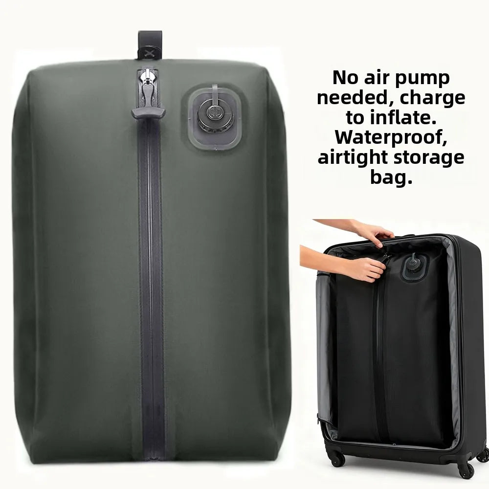 Automatic Vacuum Compressed Storage Bag Air Tight Bag Travel Luggage Compression Bag Business Trip Backpack Special Clothing Bag