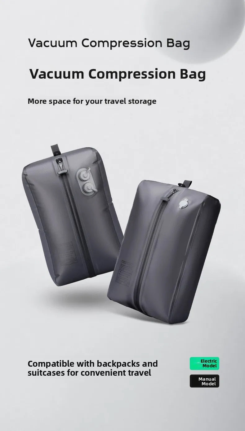 Automatic Vacuum Compressed Storage Bag Air Tight Bag Travel Luggage Compression Bag Business Trip Backpack Special Clothing Bag