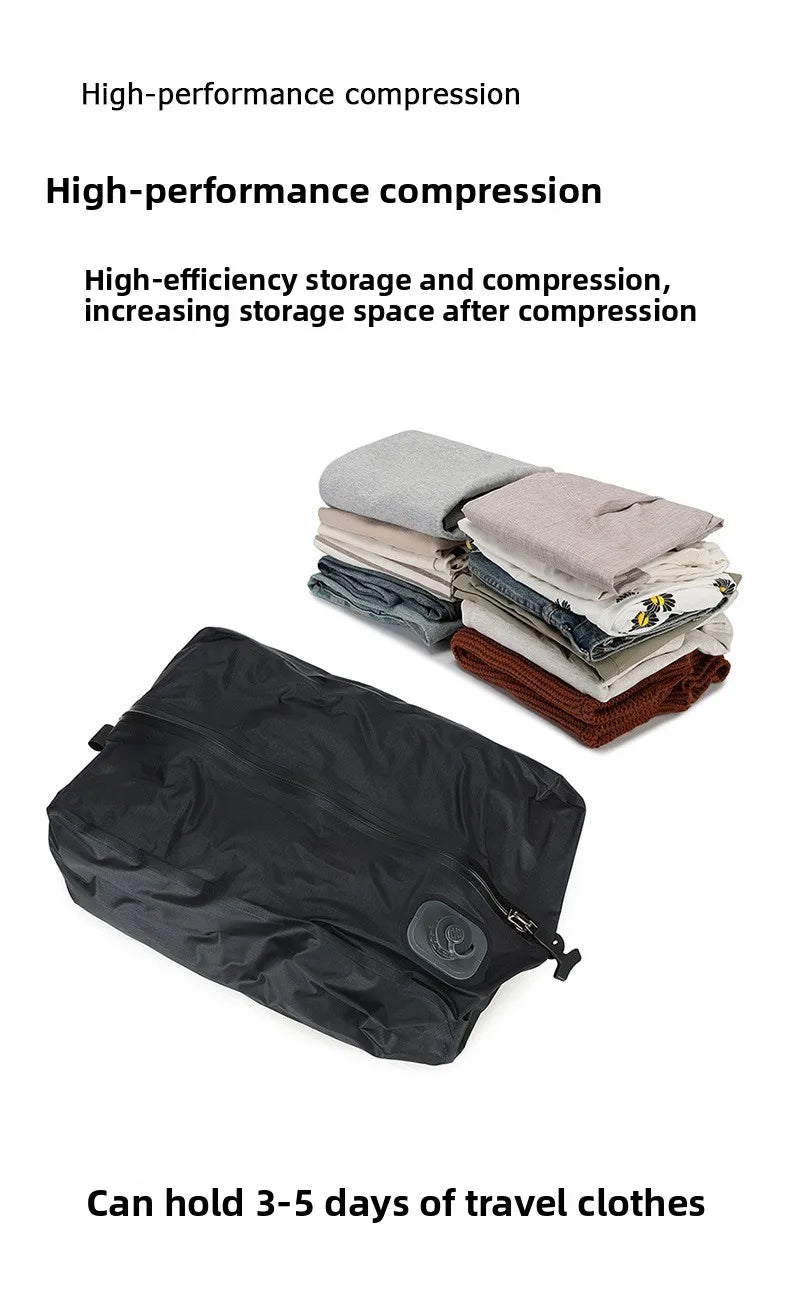 Automatic Vacuum Compressed Storage Bag Air Tight Bag Travel Luggage Compression Bag Business Trip Backpack Special Clothing Bag