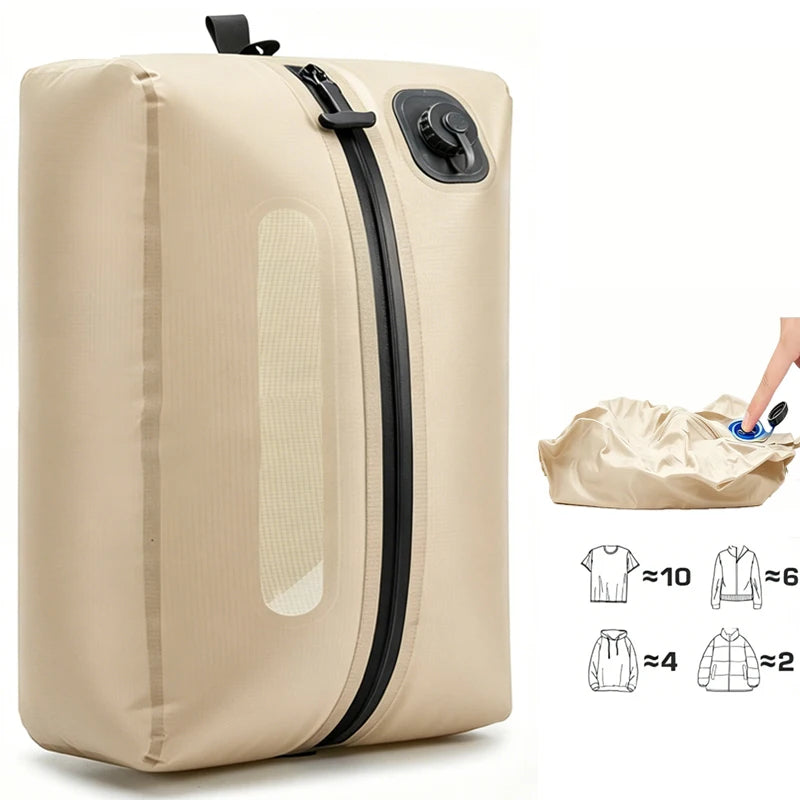 Automatic Vacuum Compressed Storage Bag Air Tight Bag Travel Luggage Compression Bag Business Trip Backpack Special Clothing Bag