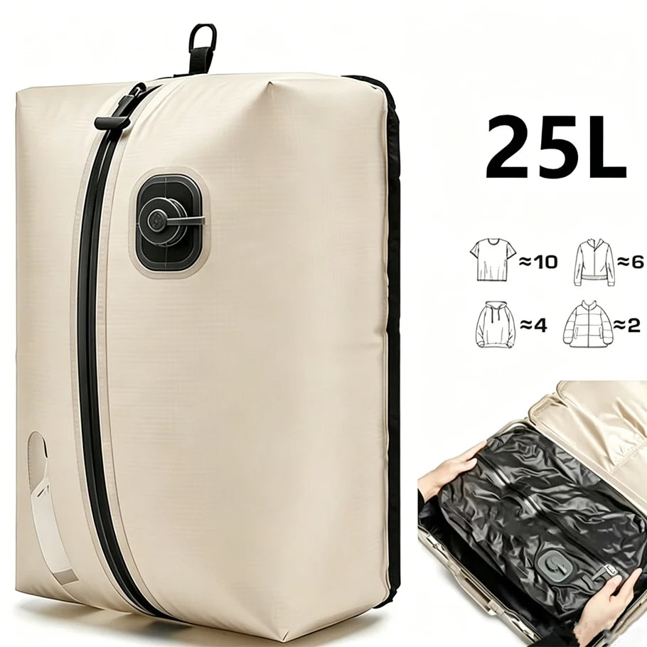 Automatic Vacuum Compressed Storage Bag Air Tight Bag Travel Luggage Compression Bag Business Trip Backpack Special Clothing Bag