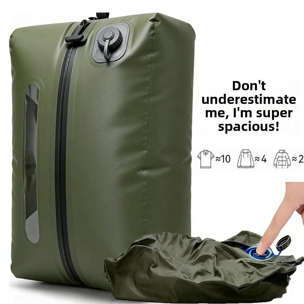 Automatic Vacuum Compressed Storage Bag Air Tight Bag Travel Luggage Compression Bag Business Trip Backpack Special Clothing Bag