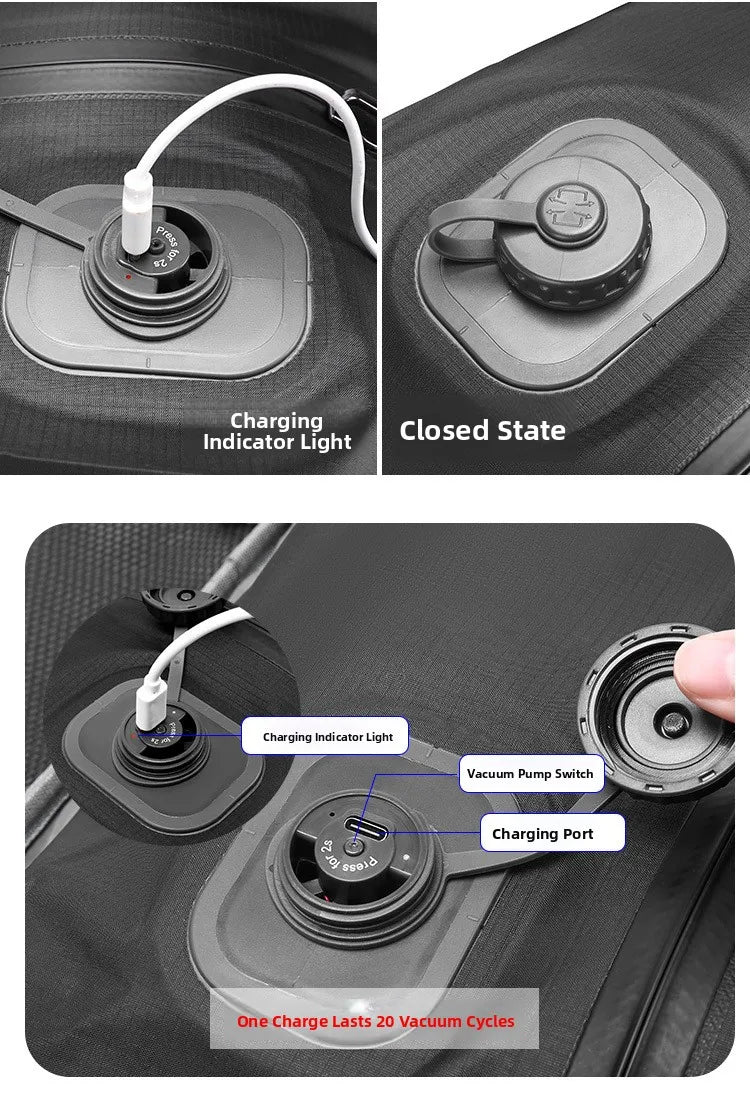Automatic Vacuum Compressed Storage Bag Air Tight Bag Travel Luggage Compression Bag Business Trip Backpack Special Clothing Bag