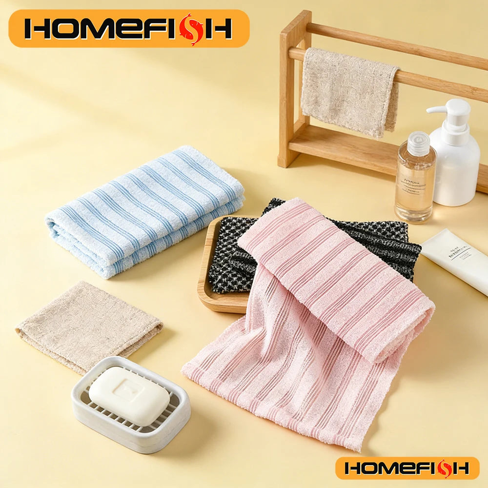 Nylon Bath Exfoliating Towel & Back Scrub Brush – Shower Sponge Body Scrubber for Bathroom Daily Use
