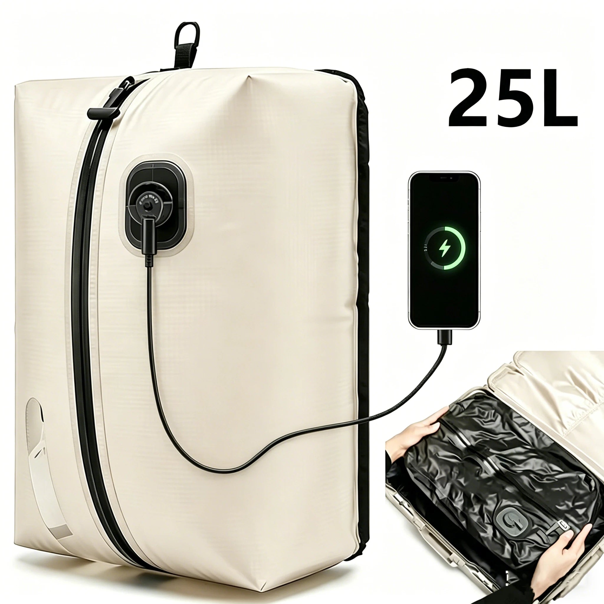 Automatic Vacuum Compressed Storage Bag Air Tight Bag Travel Luggage Compression Bag Business Trip Backpack Special Clothing Bag