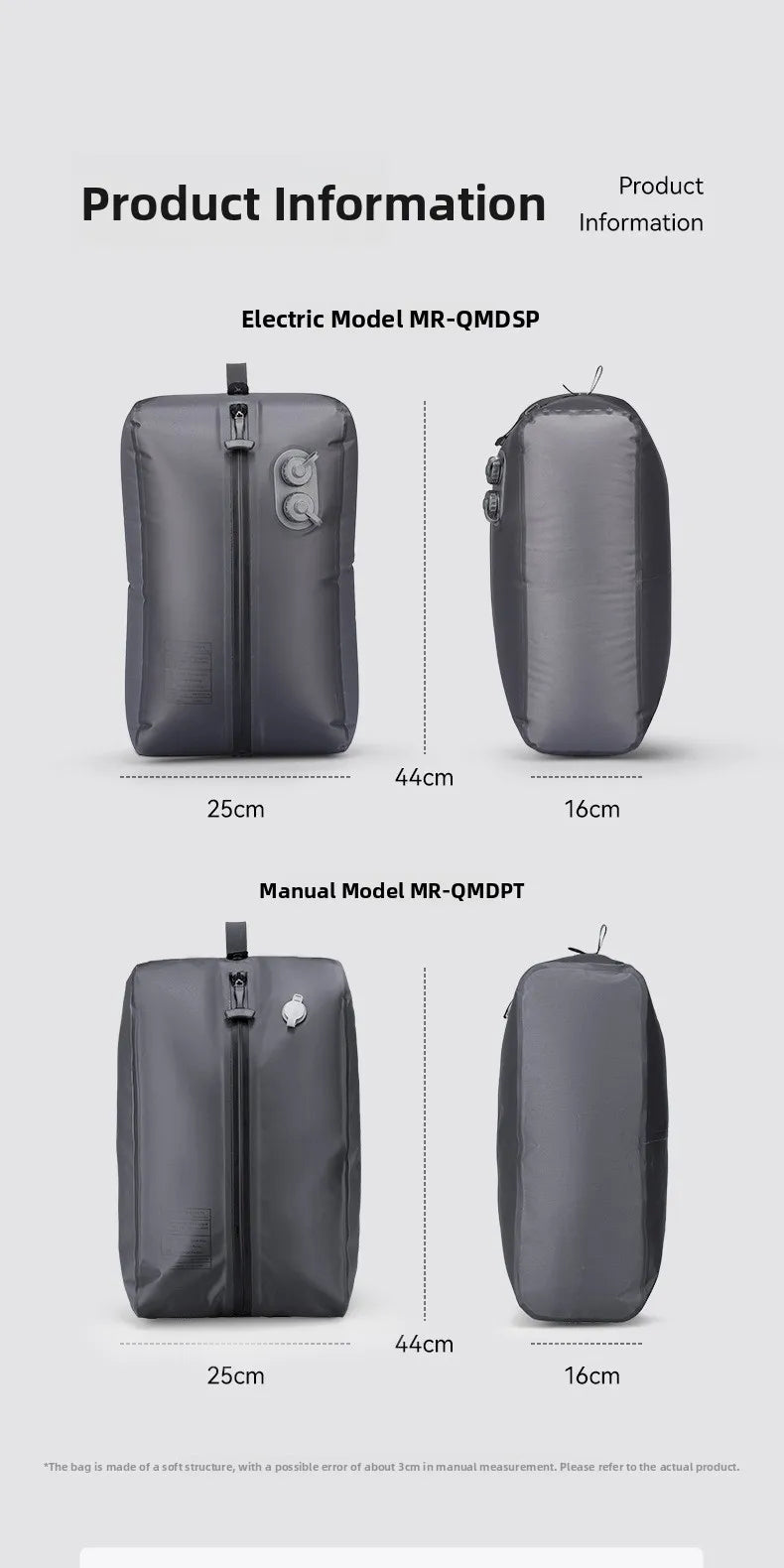 Automatic Vacuum Compressed Storage Bag Air Tight Bag Travel Luggage Compression Bag Business Trip Backpack Special Clothing Bag